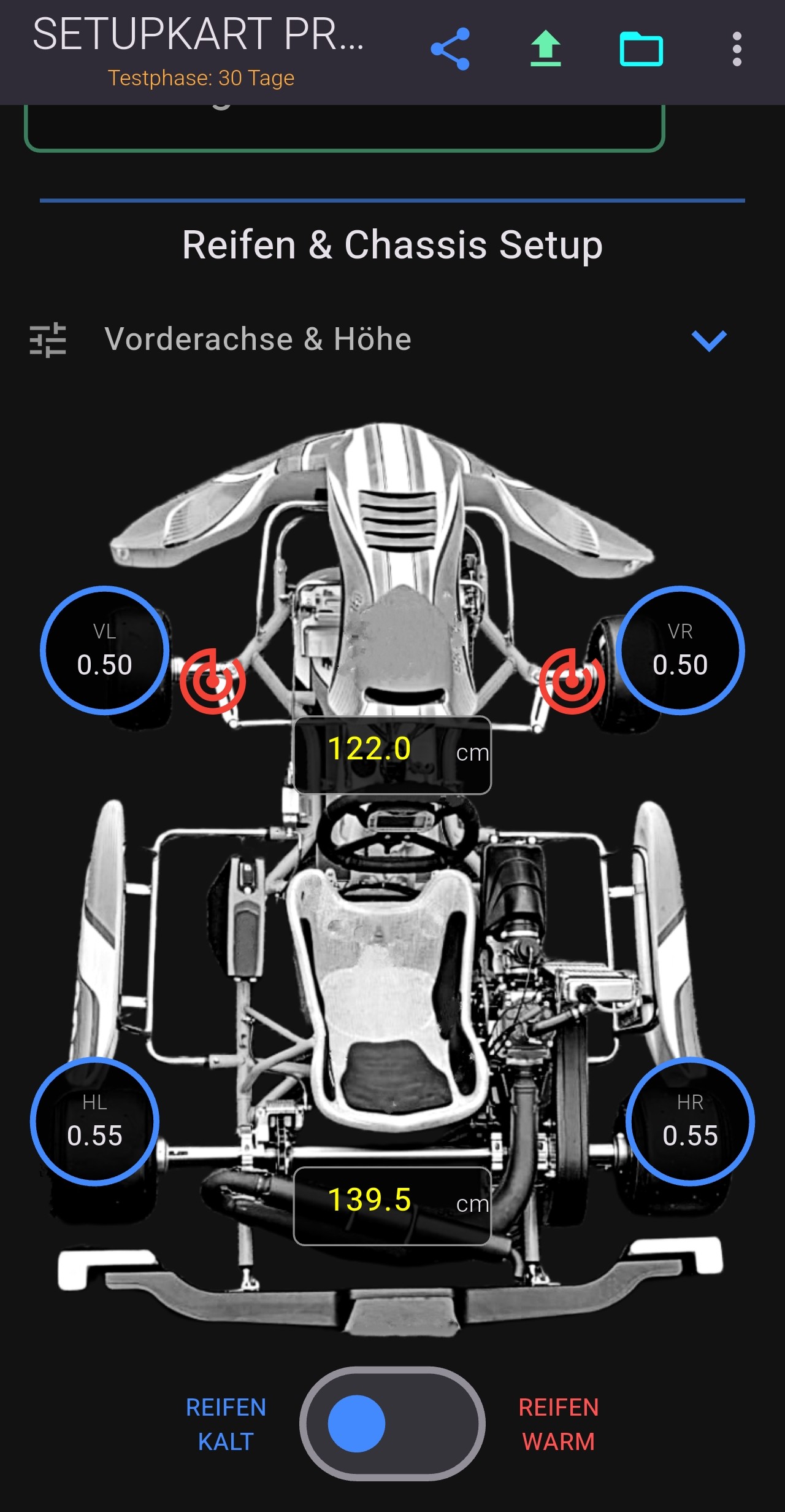 SetupKart Pro Hauptseite