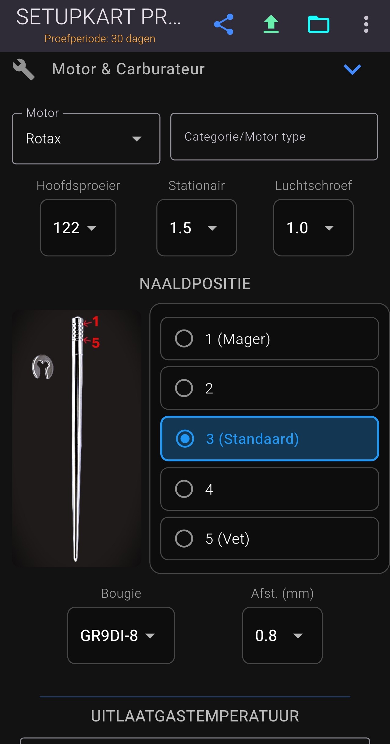Notas de setup & Guardar
